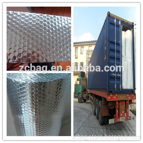 High Reflective barrier flame retardant pure Aluminium foil two layer bubble roof building heat Insulation Material